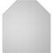 Ekena Millwork Octagonal Top Surface Mount PVC Gable Vent w/ 2"W x 1-1/2"P Brickmould Frame, 22"W x 24"H GVPOT22X2402SN - alternate 4